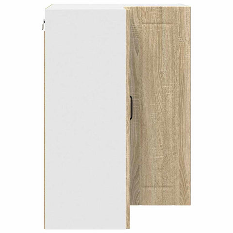 vidaXL Kitchen Wall Cabinet Sonoma Oak 57 x 57 x 80 cm Engineered Wood
