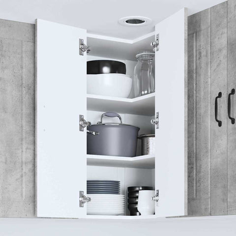 vidaXL Kitchen Wall Cabinet with Shelf Concrete Grey 57 x 57 x 80 cm