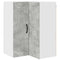 vidaXL Kitchen Wall Cabinet with Shelf Concrete Grey 57 x 57 x 80 cm