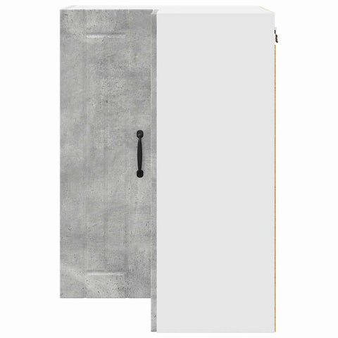 vidaXL Kitchen Wall Cabinet with Shelf Concrete Grey 57 x 57 x 80 cm