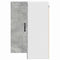 vidaXL Kitchen Wall Cabinet with Shelf Concrete Grey 57 x 57 x 80 cm