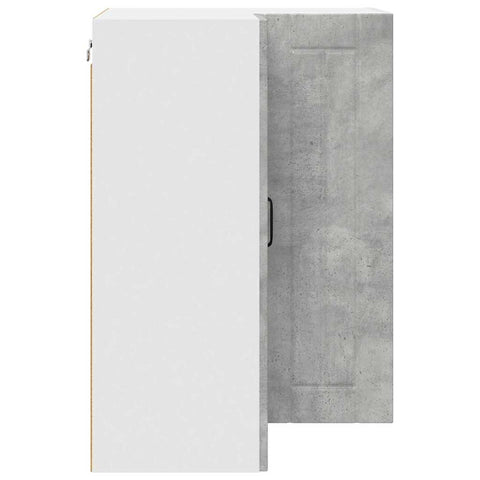vidaXL Kitchen Wall Cabinet with Shelf Concrete Grey 57 x 57 x 80 cm