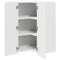 vidaXL Kitchen Wall Cabinet with Door High Gloss White 57 x 57 x 80 cm
