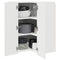 vidaXL Kitchen Wall Cabinet with Door High Gloss White 57 x 57 x 80 cm