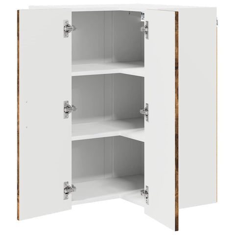 vidaXL Kitchen Wall Cabinet Smoked Oak 57 x 57 x 80 cm Engineered Wood