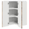 vidaXL Kitchen Wall Cabinet Smoked Oak 57 x 57 x 80 cm Engineered Wood