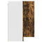 vidaXL Kitchen Wall Cabinet Smoked Oak 57 x 57 x 80 cm Engineered Wood
