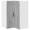 vidaXL Kitchen Wall Cabinet with Shelf Grey Sonoma 57 x 57 x 80 cm