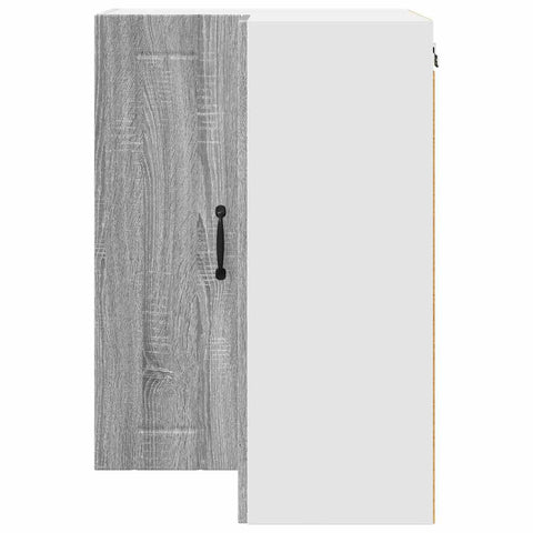 vidaXL Kitchen Wall Cabinet with Shelf Grey Sonoma 57 x 57 x 80 cm