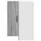 vidaXL Kitchen Wall Cabinet with Shelf Grey Sonoma 57 x 57 x 80 cm