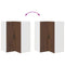 vidaXL Kitchen Wall Cabinet Brown Oak 57 x 57 x 80 cm Engineered Wood