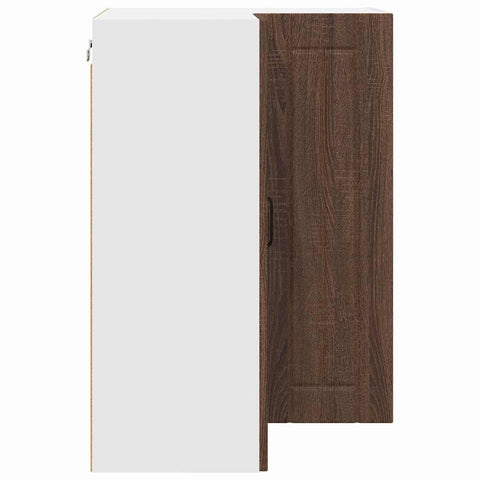 vidaXL Kitchen Wall Cabinet Brown Oak 57 x 57 x 80 cm Engineered Wood