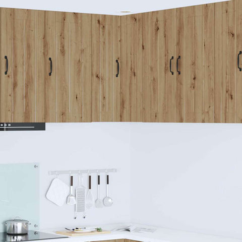 vidaXL Kitchen Wall Cabinet with Shelf Artisan Oak 57 x 57 x 80 cm