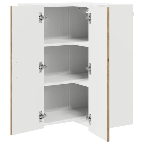 vidaXL Kitchen Wall Cabinet with Shelf Artisan Oak 57 x 57 x 80 cm