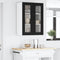 vidaXL Kitchen Wall Cabinet Black 60 x 31 x 80 cm Engineered Wood