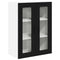 vidaXL Kitchen Wall Cabinet Black 60 x 31 x 80 cm Engineered Wood