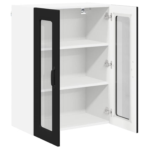 vidaXL Kitchen Wall Cabinet Black 60 x 31 x 80 cm Engineered Wood