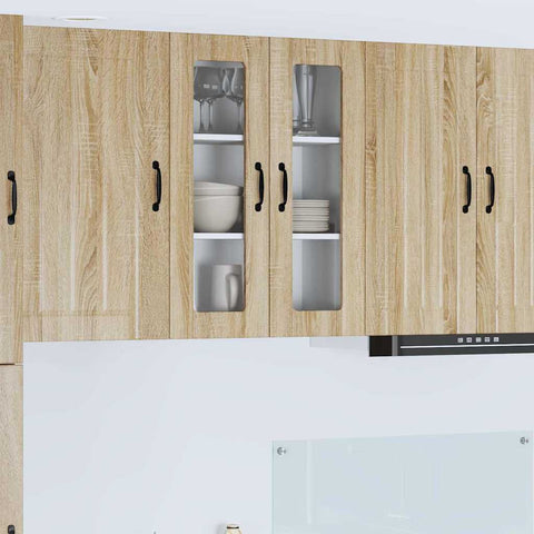 vidaXL Kitchen Wall Cabinet Sonoma Oak 60 x 31 x 80 cm Engineered Wood