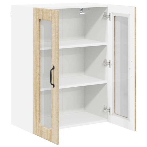 vidaXL Kitchen Wall Cabinet Sonoma Oak 60 x 31 x 80 cm Engineered Wood
