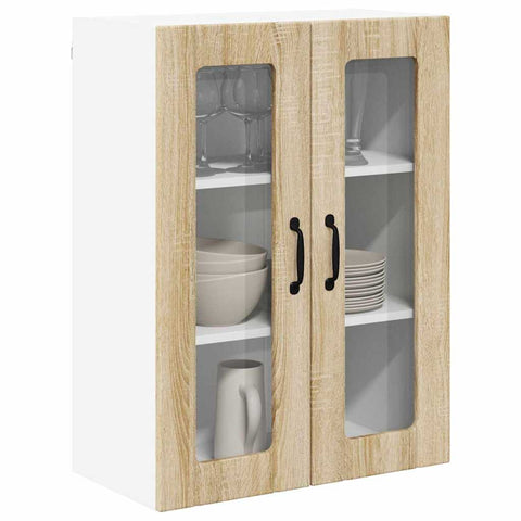 vidaXL Kitchen Wall Cabinet Sonoma Oak 60 x 31 x 80 cm Engineered Wood