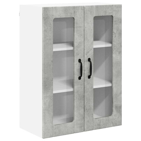 vidaXL Kitchen Wall Cabinet with Shelf Concrete Grey 60 x 31 x 80 cm