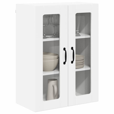 vidaXL Kitchen Wall Cabinet with Door High Gloss White 60 x 31 x 80 cm