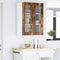 vidaXL Kitchen Wall Cabinet Smoked Oak 60 x 31 x 80 cm Engineered Wood