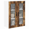 vidaXL Kitchen Wall Cabinet Smoked Oak 60 x 31 x 80 cm Engineered Wood