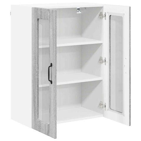 vidaXL Kitchen Wall Cabinet with Shelf Grey Sonoma 60 x 31 x 80 cm