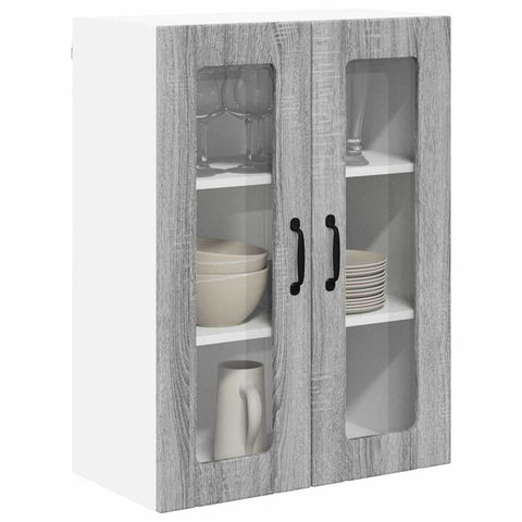 vidaXL Kitchen Wall Cabinet with Shelf Grey Sonoma 60 x 31 x 80 cm