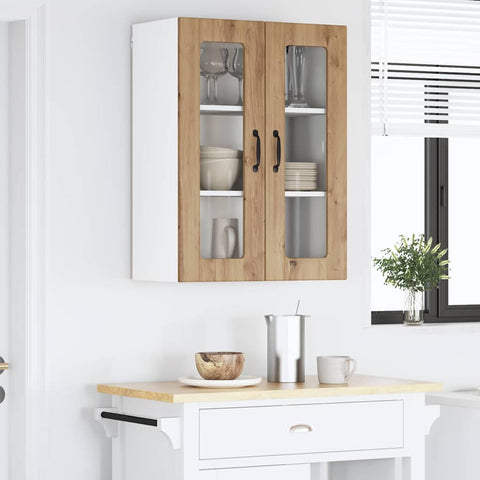 vidaXL Kitchen Wall Cabinet with Shelf Artisan Oak 60 x 31 x 80 cm