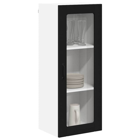 vidaXL Kitchen Wall Cabinet Black 40 x 31 x 100 cm Engineered Wood