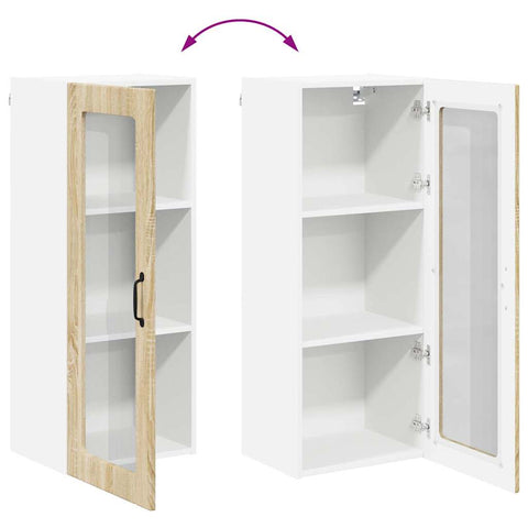 vidaXL Kitchen Wall Cabinet with Shelf Sonoma Oak 40 x 31 x 100 cm