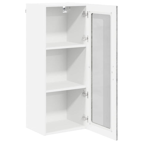 vidaXL Kitchen Wall Cabinet with Shelf Concrete Grey 40 x 31 x 100 cm