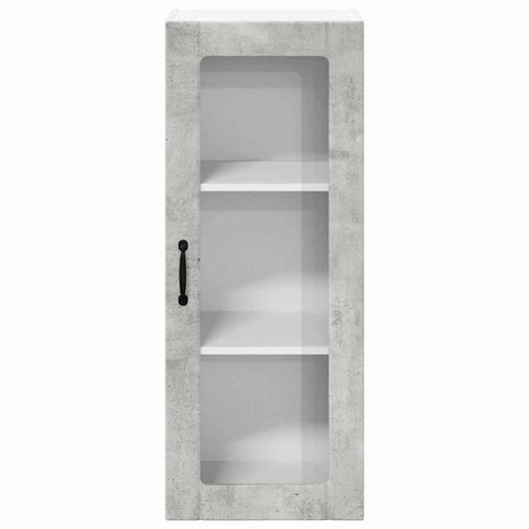 vidaXL Kitchen Wall Cabinet with Shelf Concrete Grey 40 x 31 x 100 cm