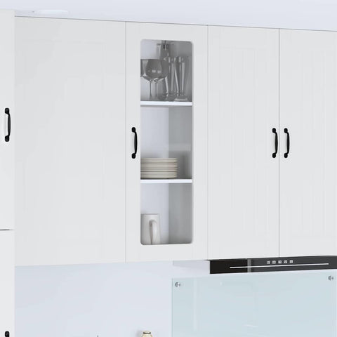 vidaXL Kitchen Wall Cabinet High Gloss White 40 x 31 x 100 cm