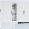 vidaXL Kitchen Wall Cabinet High Gloss White 40 x 31 x 100 cm