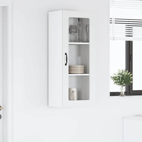vidaXL Kitchen Wall Cabinet High Gloss White 40 x 31 x 100 cm