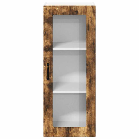 vidaXL Kitchen Wall Cabinet with Shelf Smoked Oak 40 x 31 x 100 cm