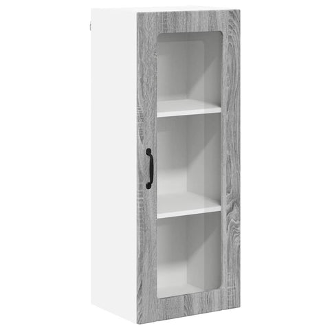 vidaXL Kitchen Wall Cabinet with Shelf Grey Sonoma 40 x 31 x 100 cm