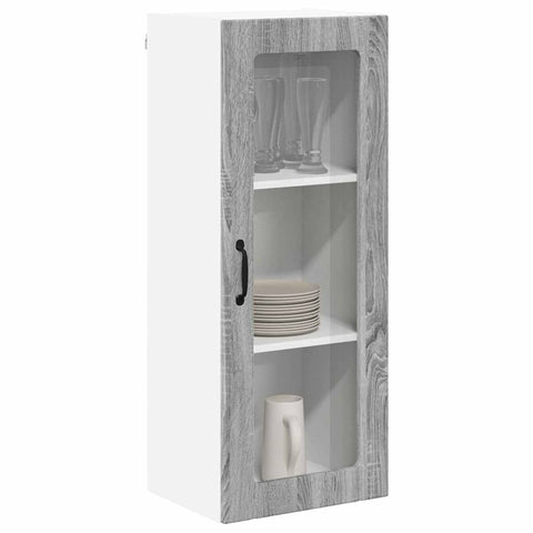 vidaXL Kitchen Wall Cabinet with Shelf Grey Sonoma 40 x 31 x 100 cm