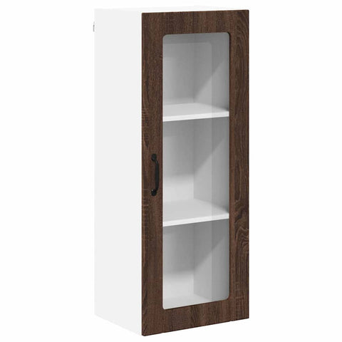 vidaXL Kitchen Wall Cabinet Brown Oak 40 x 31 x 100 cm Engineered Wood