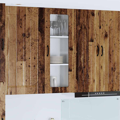 vidaXL Kitchen Wall Cabinet Old Wood 40 x 31 x 100 cm Engineered Wood