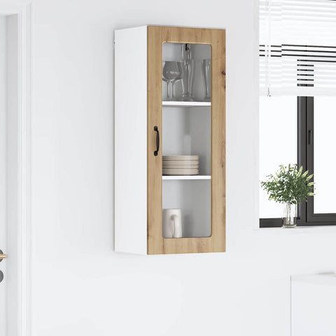 vidaXL Kitchen Wall Cabinet with Shelf Artisan Oak 40 x 31 x 100 cm