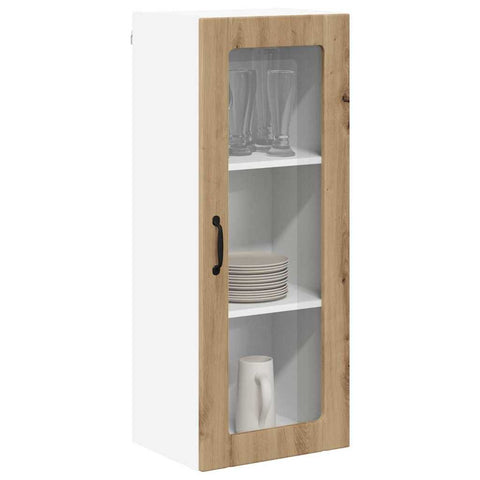 vidaXL Kitchen Wall Cabinet with Shelf Artisan Oak 40 x 31 x 100 cm