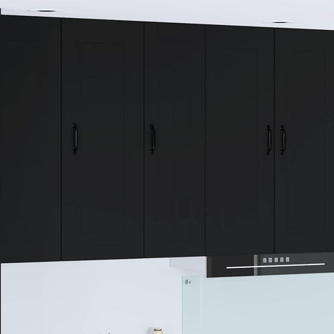 vidaXL Kitchen Wall Cabinet Black 30 x 31 x 100 cm Engineered Wood