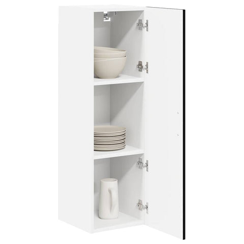 vidaXL Kitchen Wall Cabinet Black 30 x 31 x 100 cm Engineered Wood