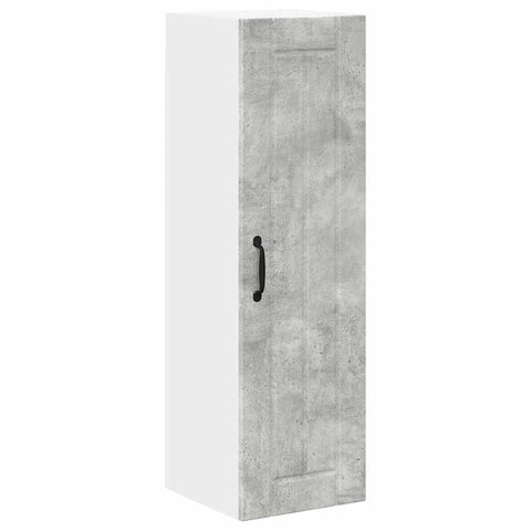 vidaXL Kitchen Wall Cabinet with Shelf Concrete Grey 30 x 31 x 100 cm