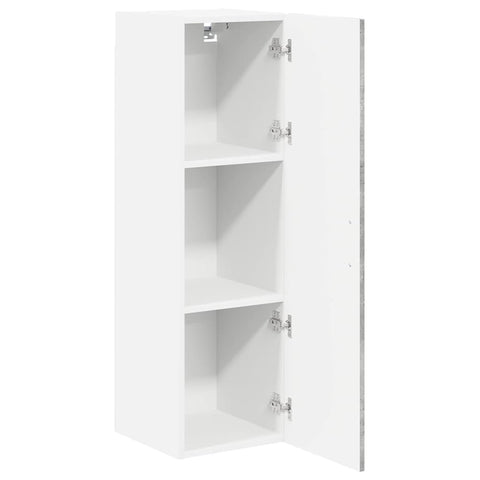 vidaXL Kitchen Wall Cabinet with Shelf Concrete Grey 30 x 31 x 100 cm