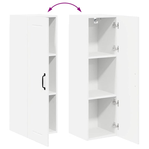 vidaXL Kitchen Wall Cabinet High Gloss White 30 x 31 x 100 cm